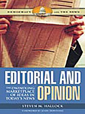 cover image of Editorial and Opinion